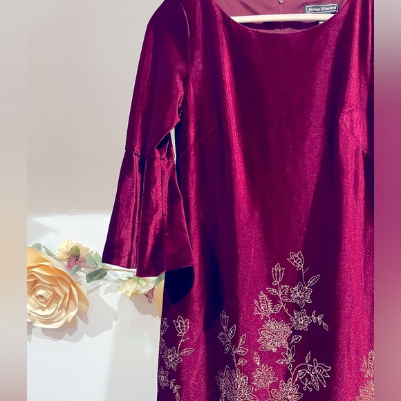 Sumptuous Burgundy Velvet Dress - Picture 7 of 11